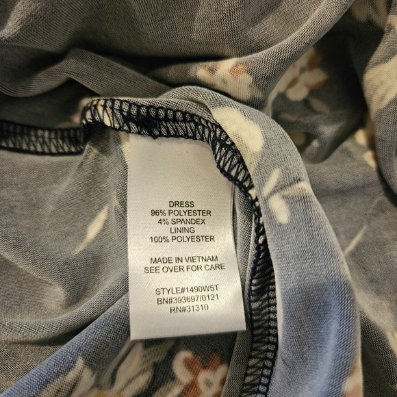 NWT Fortune + Ivy Reign Back Detail Brushed Knit Dress Size M in Navy - Picture 7 of 7